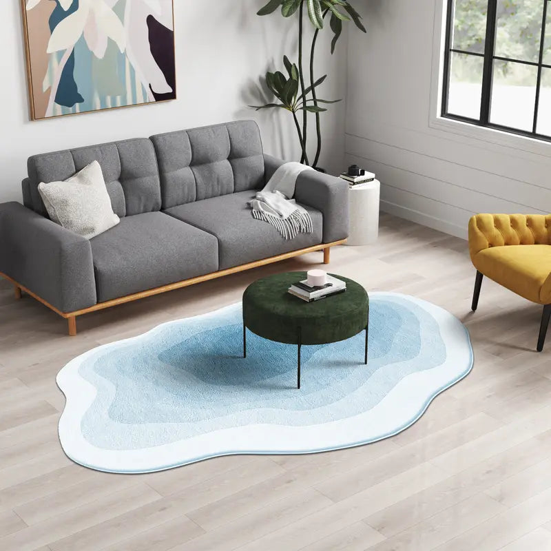 Super Soft Plush Carpet, Cozy Non-Slip Indoor Long Rug with Stylish Artistic Design for Modern Living Rooms, Bedrooms, and Game Rooms Decor Gift Elegant Convenience Rugs for Bedroom