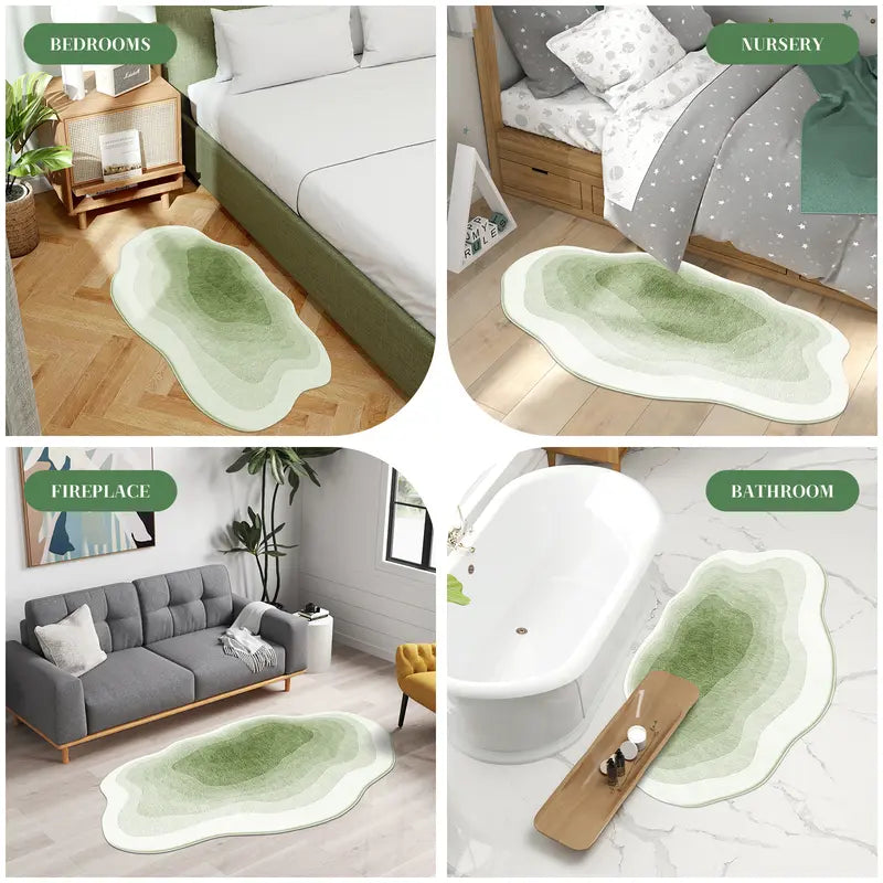 Super Soft Plush Carpet, Cozy Non-Slip Indoor Long Rug with Stylish Artistic Design for Modern Living Rooms, Bedrooms, and Game Rooms Decor Gift Elegant Convenience Rugs for Bedroom