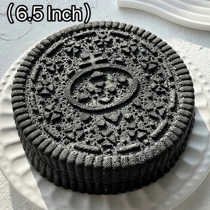 【World Largest】Mobeck Giant 6.5” Cookie Taba Squishy - Ultra Soft & Slightly Sticky Stress Relief Biscuit Toy, Viral Cookie Sensory Toy for Anxiety , Realistic Treat Design for ASMR & Fidget Fun, Fidget Toys for Kids&Adults